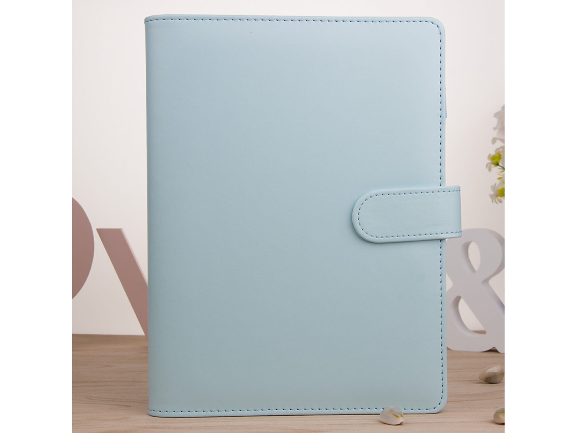 Cuaderno A5 Azul Macaron, Papel Grueso, Tapa Dura, Multiusos, Ideal Para La Escuela.