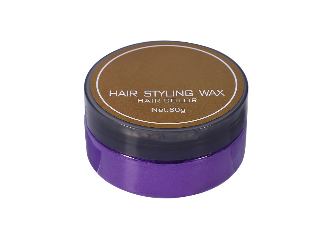 Cera De Color Para Cabello Desechable, Crema Tinte Para Peinado Y Modelado, Púrpura