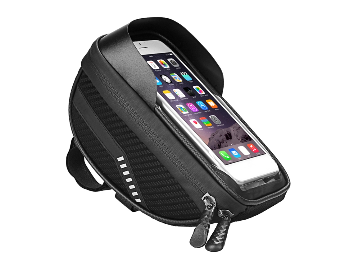 Bolsa Para Bicicleta Con Soporte Impermeable Para Teléfono, Marco Superior Con Malla Táctica Y Compartimento Para Herramientas.