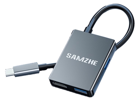 Adaptador SAMZHE GT4K 4In1 Tipo-C a HDMI Pd 2Usb3.0 para Huawei Mate40/P50 S20