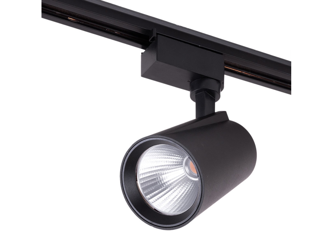 Foco De Carril Led  30w 2538lm Cri85 2700ºk Lumiastra Monofásico 40.000h [lum-ath070030w-b-ww]
