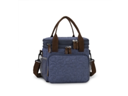 Bolsa de hombro térmica impermeable de gran capacidad para viajes y exteriores, con control de temperatura de doble capa. Yunzii azul oscuro