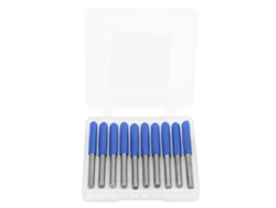 10 Brocas De Grabado De Carburo De Tungsteno V 3,175 Mm 20° 2 Puntas Para Fresadora
