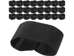 Juego de luto de 30 piezas, con 30 brazaletes elásticos negros para funerales. SFUSHOS