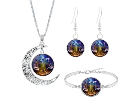 12 Constellation Moon Collar Parring Bracele Regalos para novia Regalo de mujeres
