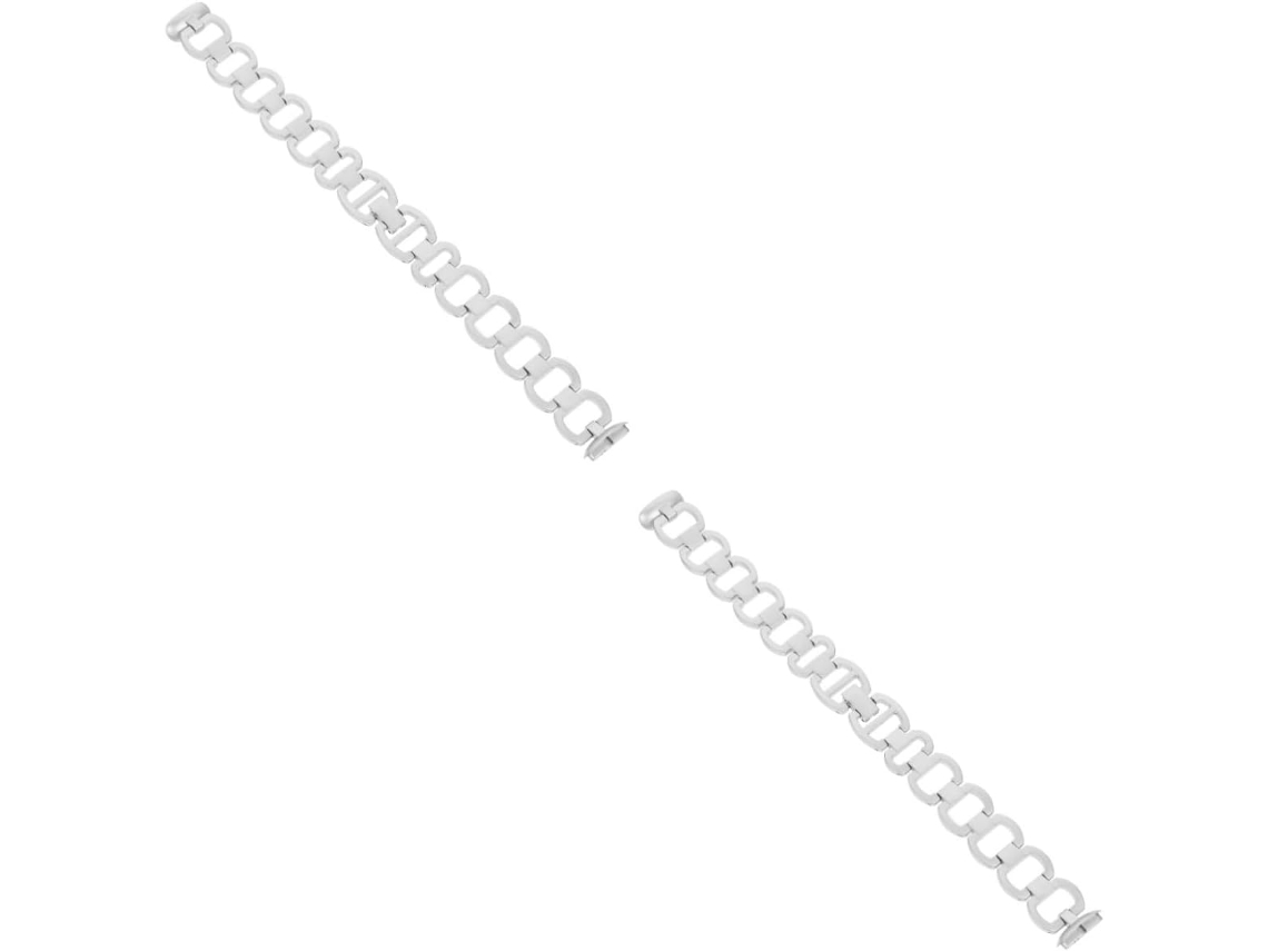 Juego De 2 Elegantes Y Transpirables Correas De Reloj De Acero Inoxidable, Elegante Cadena De Repuesto.
