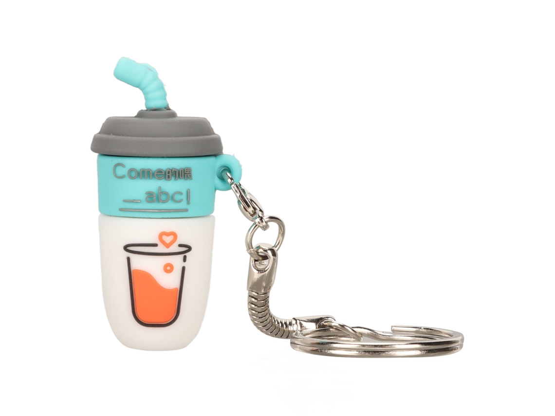 Unidad Flash Usb Para Coche, Compatible Con Intercambio En Caliente Y Plug And Play, Unidad Usb Creativa De Regalo De Goma Blanda Pvc Con Diseño De Taza De Té Con Leche Animado Para Música
