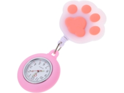 Reloj Enfermera Luminoso Silicona Cierre Seguro Diseño Creativo Huella Profesionales Salud Gato