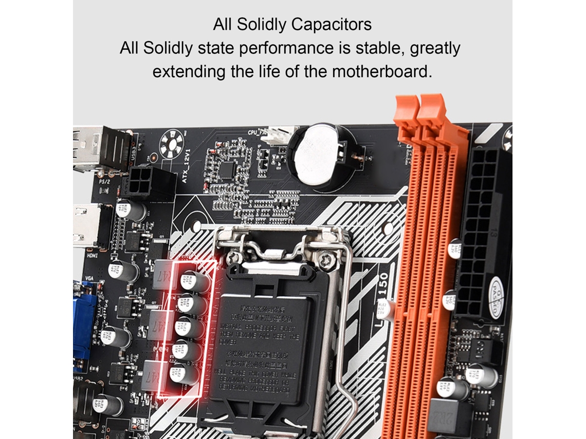 Placa Base H81m M Atx Lga 1150pin Ddr3 Para Pc De Juegos Para Intel 4ª Generación Core I3 I5