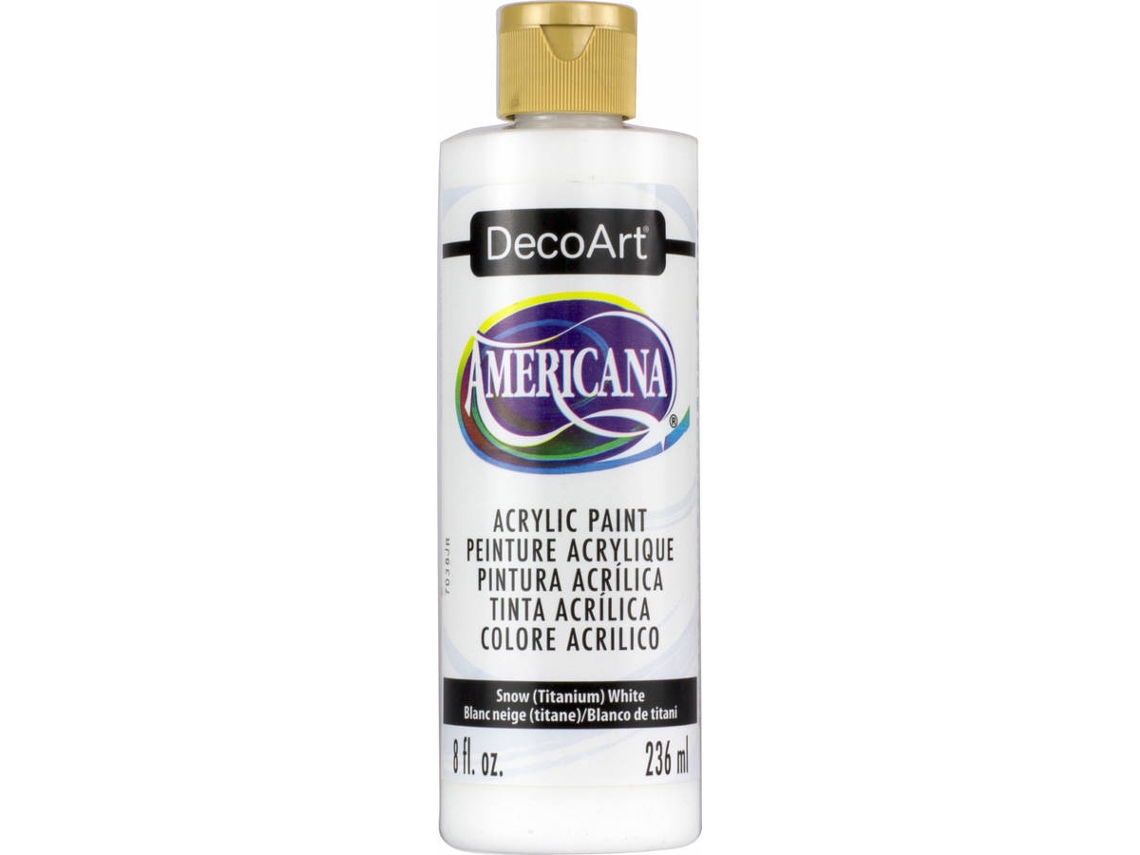 Pintura Acrílico AMERICANA Blanco de Nieve (236 ml)