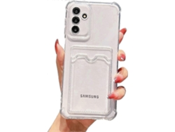 25-26 Clear Wallet Phone Case Compatible Samsung Galaxy A13 5g Upgrade Card Slot Case Slim Fit Protective Soft Tpu Shockproof Cover With Cute Car