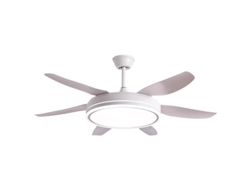 Ventilador de Techo Orion Blanco 6 Aspas 72W Led 3000-4000-6000K Alt.35Xd.132/50Cm FERRIMEX