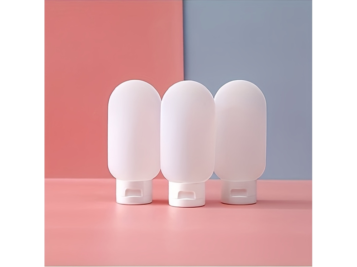 (estilo C) Tres Botellas Rellenables De 60 Ml, Sellables Y Apretables.