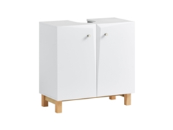 Mueble para Debajo del Lavabo SoBuy BZR92-W con 2 Puertas y Estante 60 x 30 x 60 cm Blanco