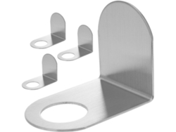 Juego de 4 piezas para baño con soporte para botellas de champú y gancho de acero inoxidable. Slowmoose