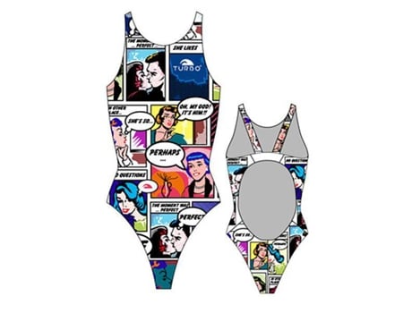 Traje de baño para Mujer TURBO Comic Pro Resist Multicolor para Natacion (L)