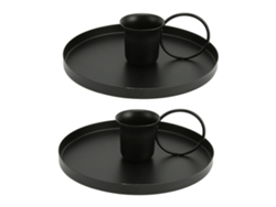 2 Piezas Portavelas De Hierro Retro Para Velas Aromáticas, Soporte De Mesa Simple Y Elegante Para Meditación