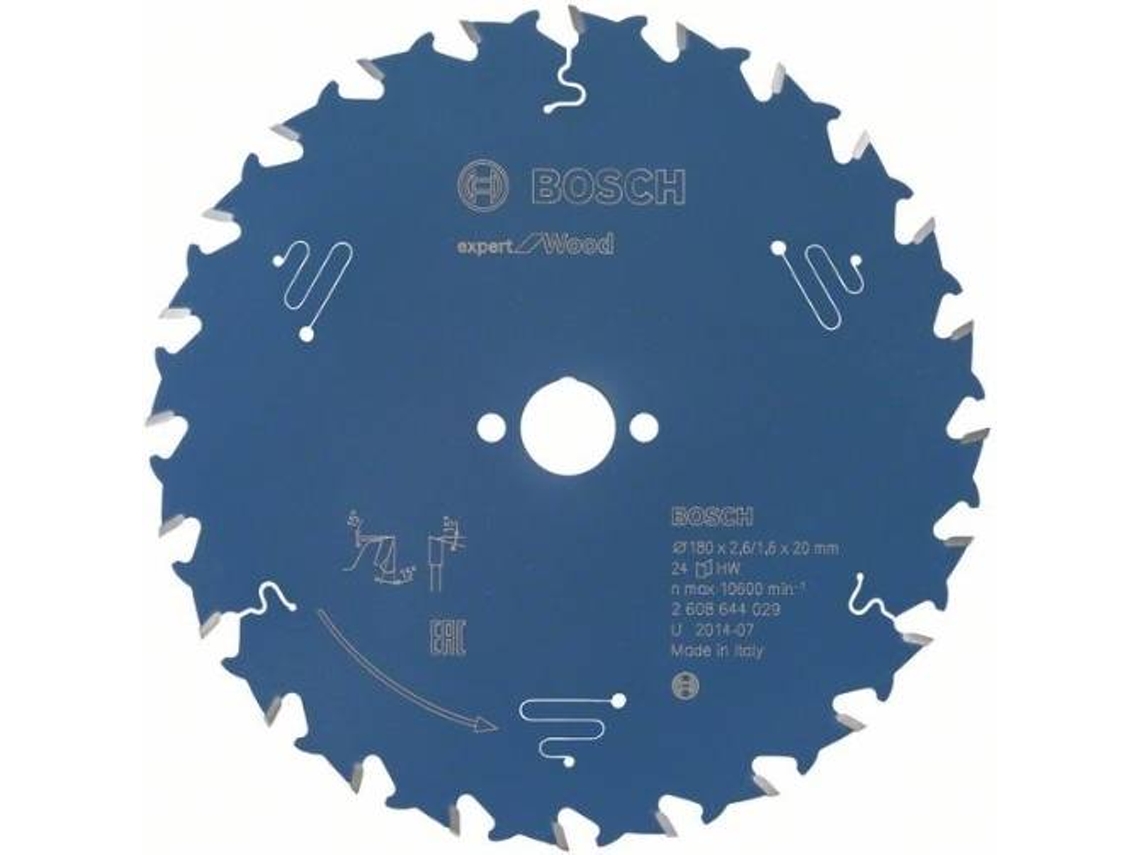 Disco de Sierra Circular BOSCH Expert para Madera 180x20x2.6 mm - 24