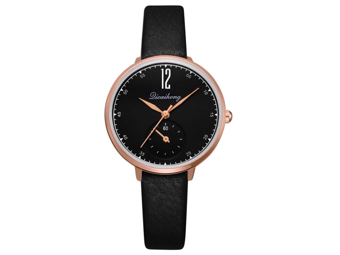 Reloj De Pulsera Informal Para Mujer En Piel Sintética Blanca, Movimiento De Cuarzo Analógico.
