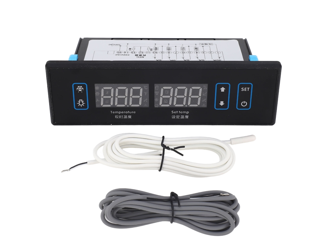 Controlador de temperatura digital con pantalla inteligente, termostato regulador, descongelador de refrigerador de cocina, CA 220 V