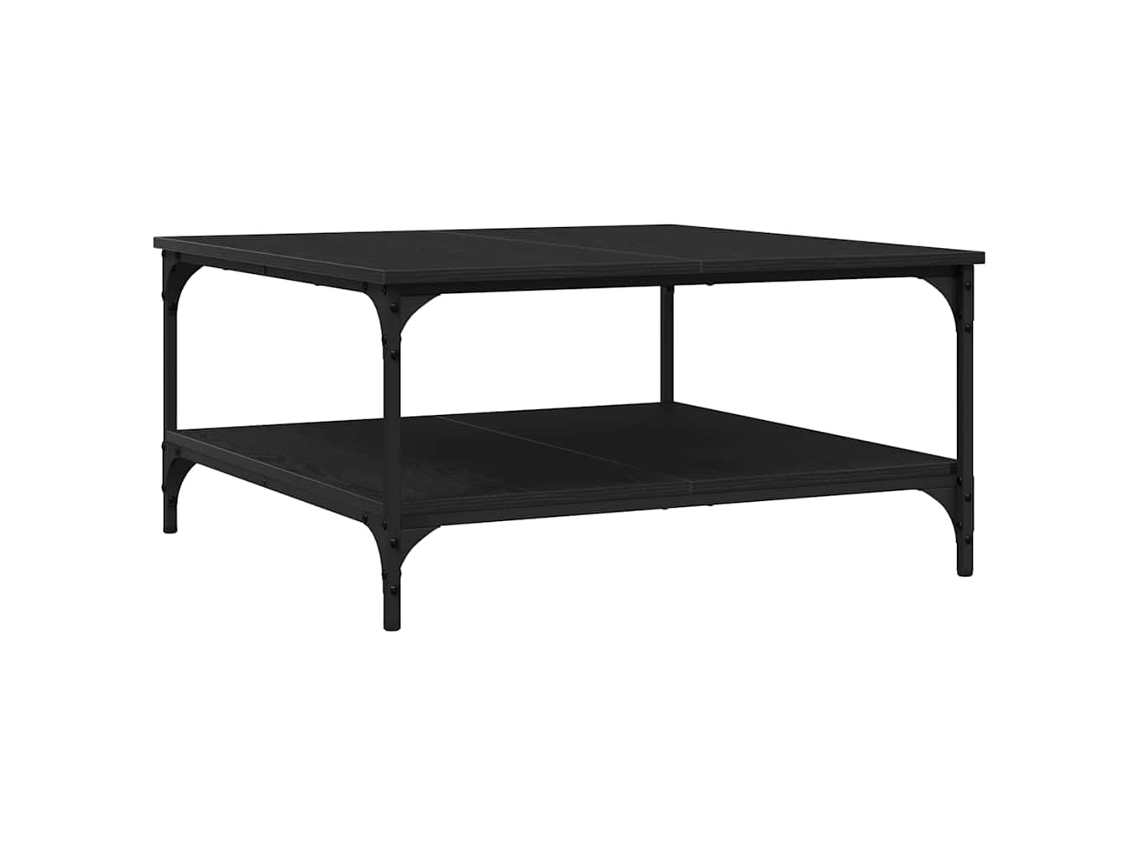 Maison Exclusive - Mesa De Café Roble Negro 80 X 80 X 40 Cm Madera Contrachapada