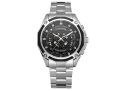 Reloj De Hombre Forsining, Esfera Calada, Movimiento Mecánico Automático, Brazalete De Acero Inoxidable, Acabado Plateado.