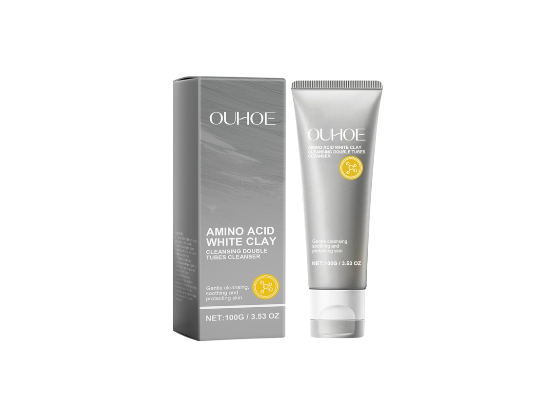 Gel limpiador facial con aminoácidos para una doble limpieza.