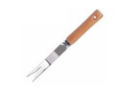 Tenedor Manual Para Eliminar Hierbas, Con Púas Largas, De Acero Inoxidable Y Mango Ergonómico.