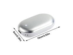 2026-calentadores De Manos Recargables 2 En 1 Banco De Energía Usb Calefactores De Bolsillo Eléctricos 5200mah