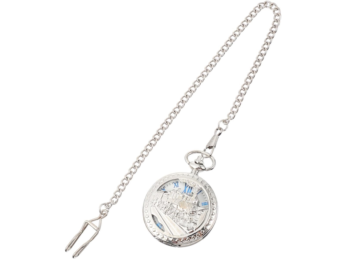 Reloj Bolsillo Mecánico Antiguo Collar Cadena Colgante Diseño Calado