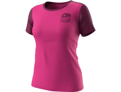Camiseta de Mujer DYNAFIT Transalper Rosa (L)