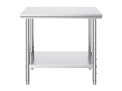 Mesa de trabajo de cocina de acero inoxidable Succebuy Mesa de preparación de alimentos