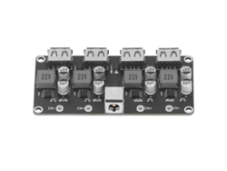 Placa De Alimentación Dc Buck Converter 4 Canales Usb 6‑32v A 3‑12v Carga Rápida