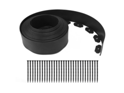 Borda Jardim LAXISCREED Alta Sem Cavar Preta 10m