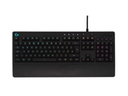 Teclado para juegos Teclas retroiluminadas RGB Lightsync Resistente a derrames Teclas personalizables Teclas multimedia dedicadas Chennnls