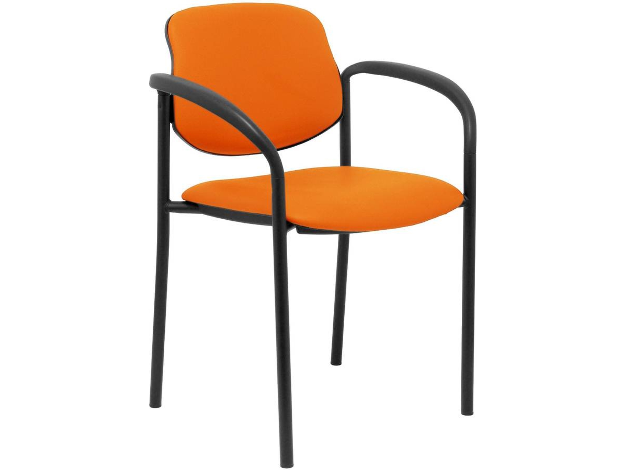 Silla de Confidente PIQUERAS Y CRESPO Villalgordo Naranja (Brazos)