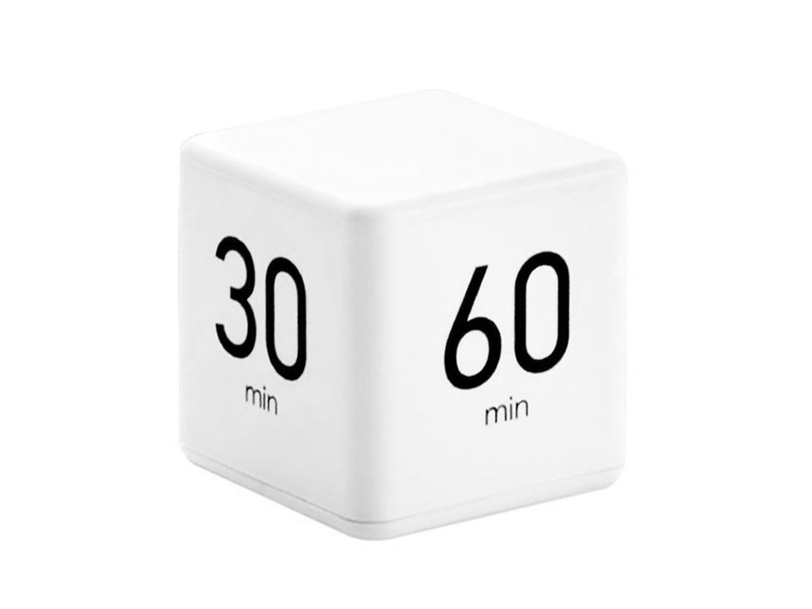 Cronómetro Cúbico Con Sensor Digital De Giro Para Estudiar Y Hornear - 15/20/30/60 Minutos - Gestión Del Tiempo