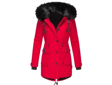Chaqueta de Mujer LUUCOZK Chaquetas Abrigadas Abrigos Gruesos Poliéster (4XL)