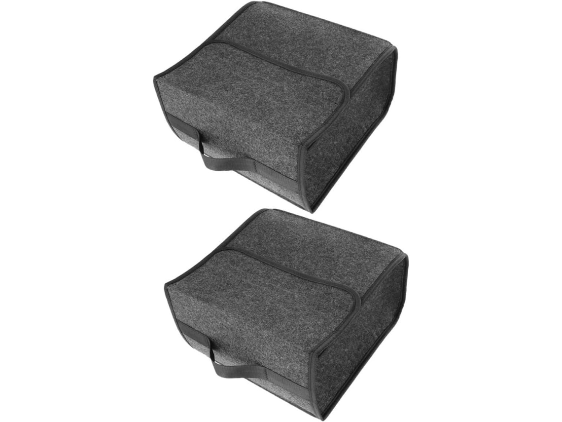 Conjunto De 2 Peças De Organizador De Porta-malas Dobrável Para Veículos.