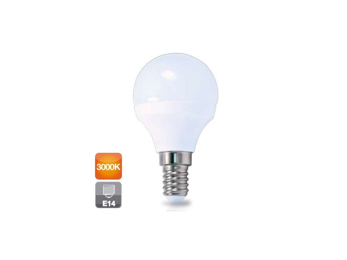 Bombilla LED esférica E14 5 W 3000 K 470 Lm GSC 2002340