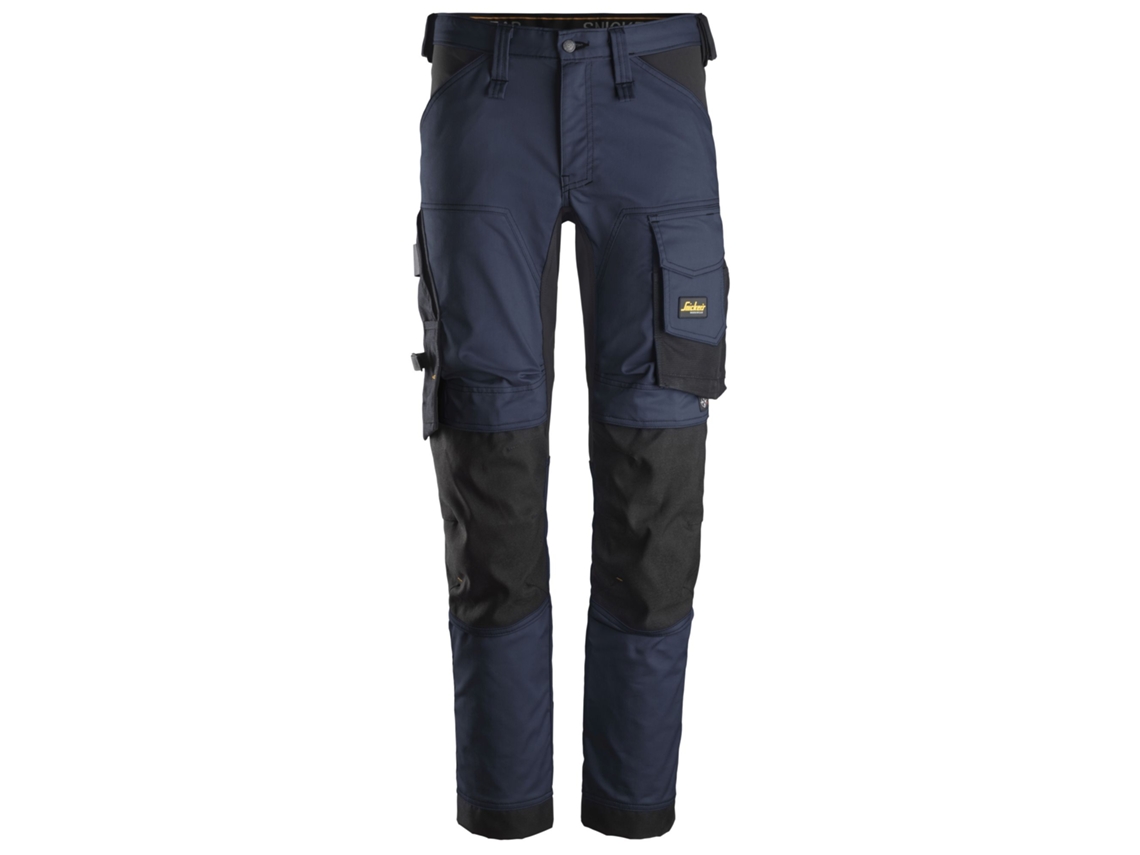 SNICKERS WORKWEAR-63419504052-Pantalones elásticos AllroundWork Azul Marino-Negro talla 52