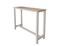 Mesa Alta Ani Móveis Bonitos Color Blanco Y Sonoma (140cm)