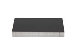 50 tarjetas de visita de aluminio negro de 0,2 mm, resistentes al agua y al desgaste.