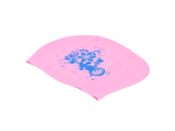Gorro de natación de silicona para cabello largo, impermeable