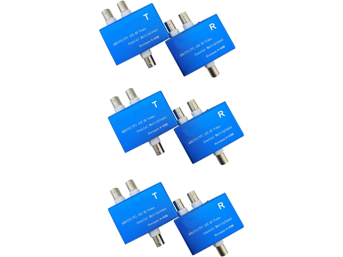 Multiplexor De Vídeo Hd De Dos Canales 3x Ahd Cvi Tvi1080p Módulo De Extensión Coaxial Para Cámara