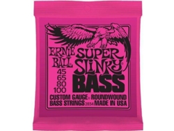 Juego de Cuerdas Bajo Eléctrico ERNIE BALL Slinky Bass (045 - .065 - .080 - .0100 - Níquel)