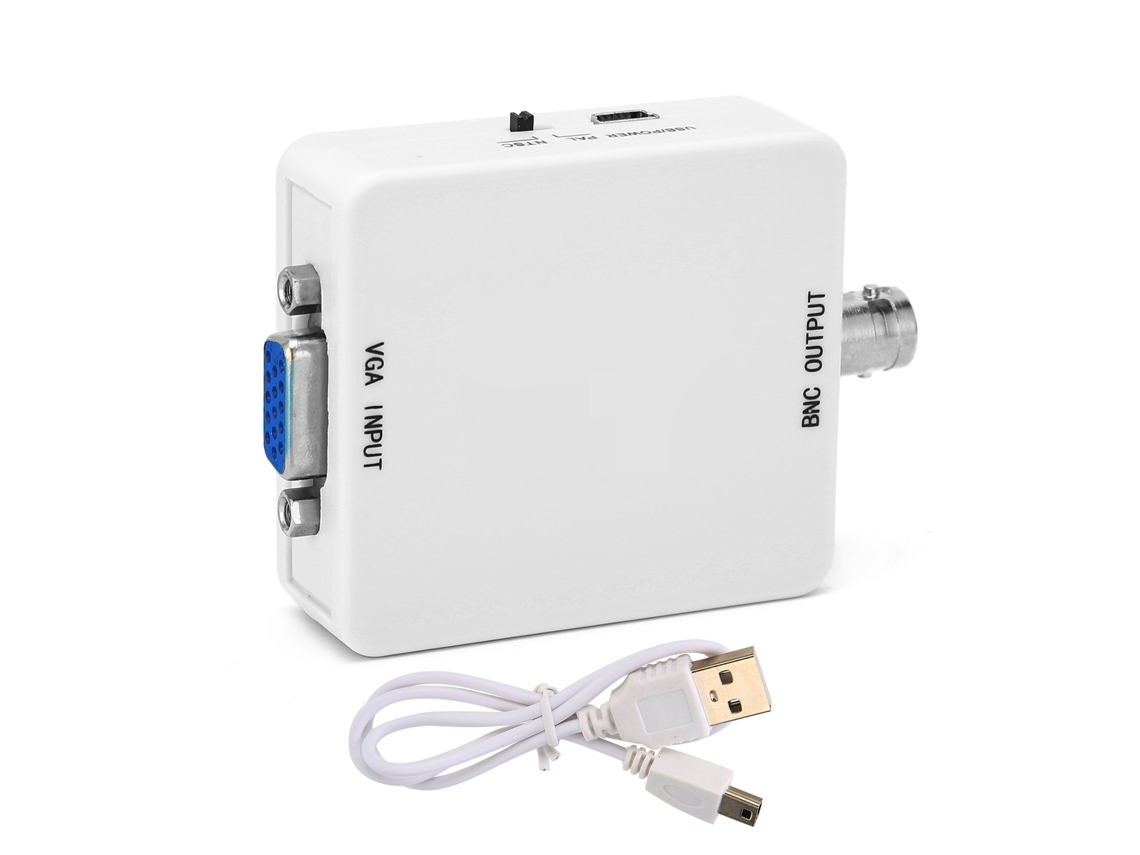 Conversor Mali Vga para Bnc adaptador de vídeo Hd para videoconferência home theater tv computador com marca