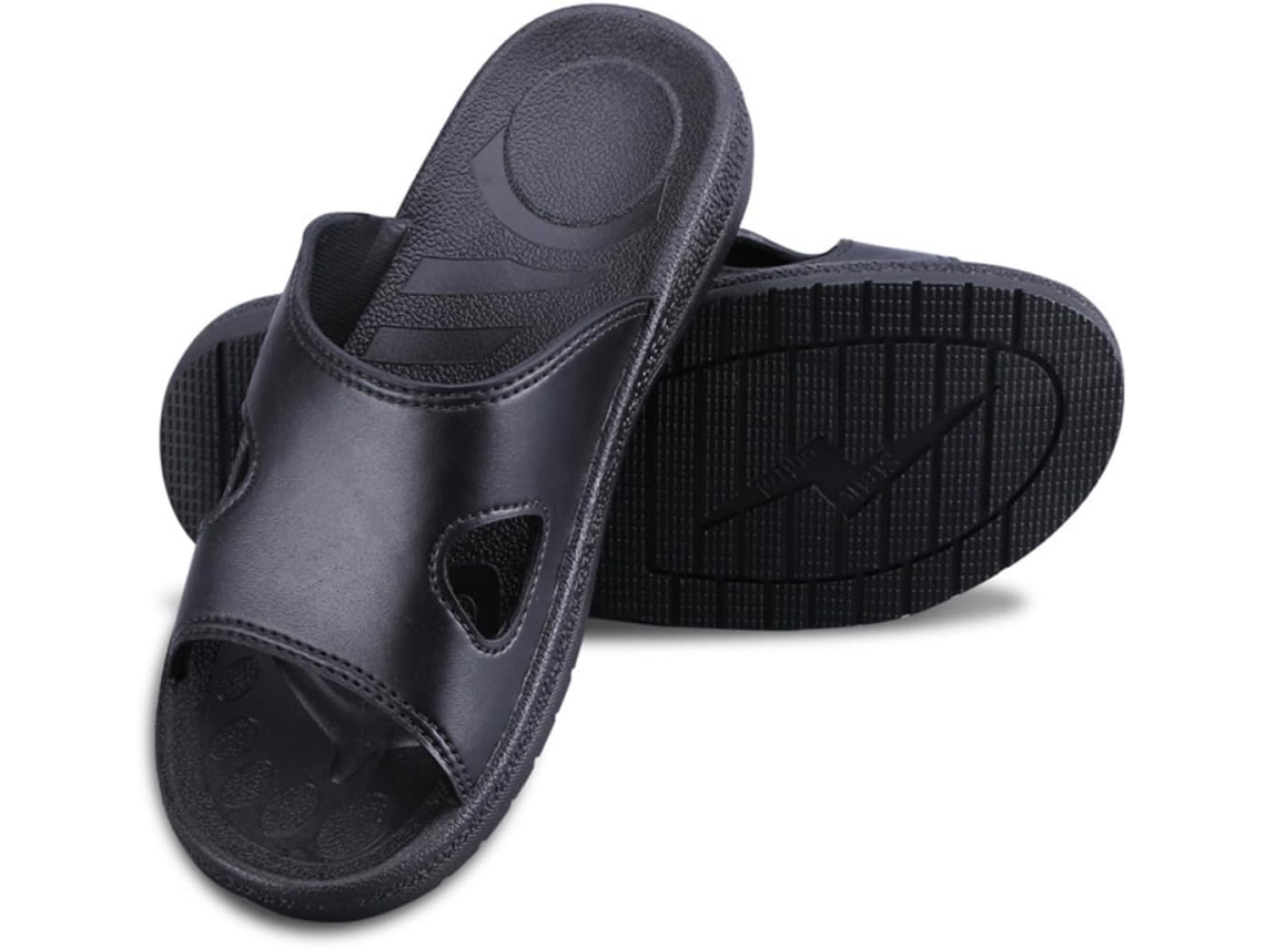 Pantuflas Ciieeo Antiestáticas De Pu Con Suela Antideslizante, Cómodas Para Hombre, Talla 44