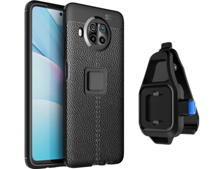 Funda Xiaomi Mi 10T Lite Rugged Leather con Soporte de Cintura Negro