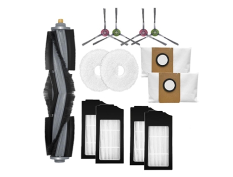 Escova de filtro sacos de pó mop almofadas para ecovacs deebot x1 turbo/omni